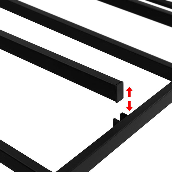 Artiss Bed Frame King Size Metal Grey Mason King Bed Frames