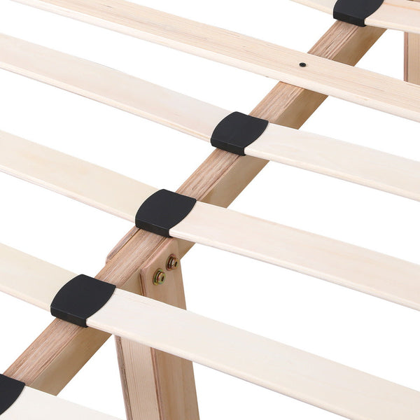 Artiss Bed Frame Double Size Beige Zora Double Bed Frames