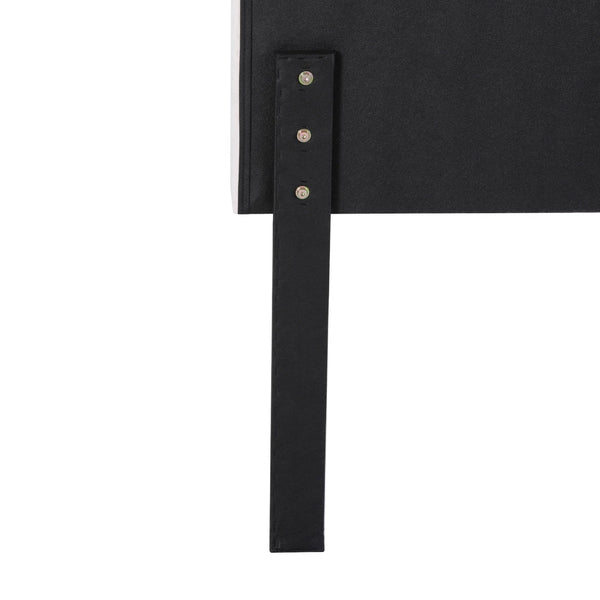 Velvet Fabric Bed Headboard Scalloped Design King Size Home Furniture Headboards & Footboards