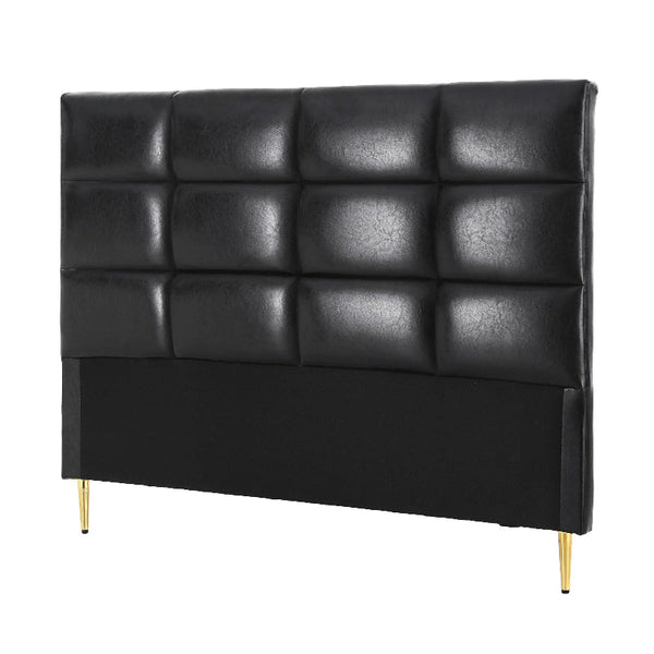Artiss Queen Pu Leather Bed Headboard Black Headboards & Footboards