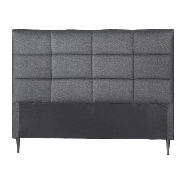 Artiss Queen Charcoal Linen Fabric Bed Headboard With Grid Tufting Headboards & Footboards
