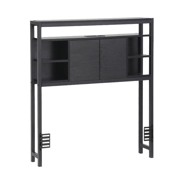 Artiss King Single Storage Headboard With Charging Station Black Headboards & Footboards