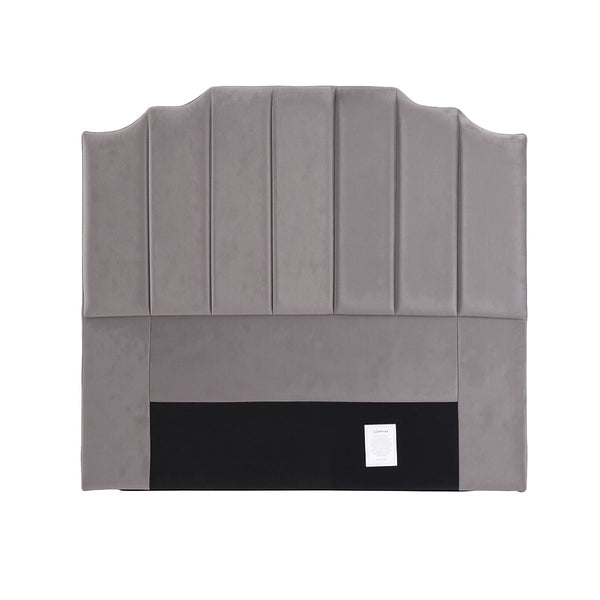 Artiss Double Velvet Bed Headboard 138Cm Grey Deco Style Headboards & Footboards