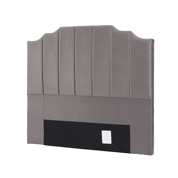 Artiss Double Velvet Bed Headboard 138Cm Grey Deco Style Headboards & Footboards