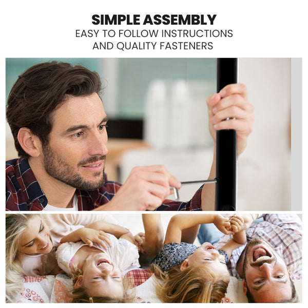 Kingston Slumber 2In1 Single Metal Bunk Bed Frame With Modular Design Dark Matte Grey King Single Bed Frames