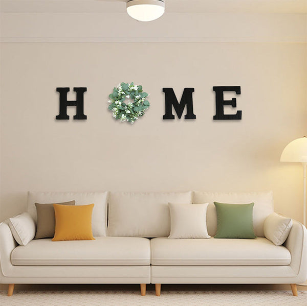 Home Wooden Alphabet Living Room Dining Room Wall Decoration Wall Decoration Dog Bowls