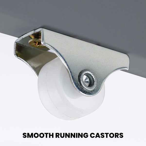 Kingston Slumber Trundle Storage Under Bunk Bed Drawers 2 Pieces Grey Single Bed Frames