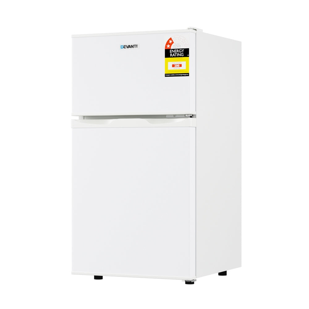 Devanti 80L Bar Fridge Mini Freezer Refrigerator White Mini Fridges