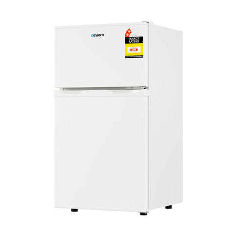 Devanti 80L Bar Fridge Mini Freezer Refrigerator White Mini Fridges