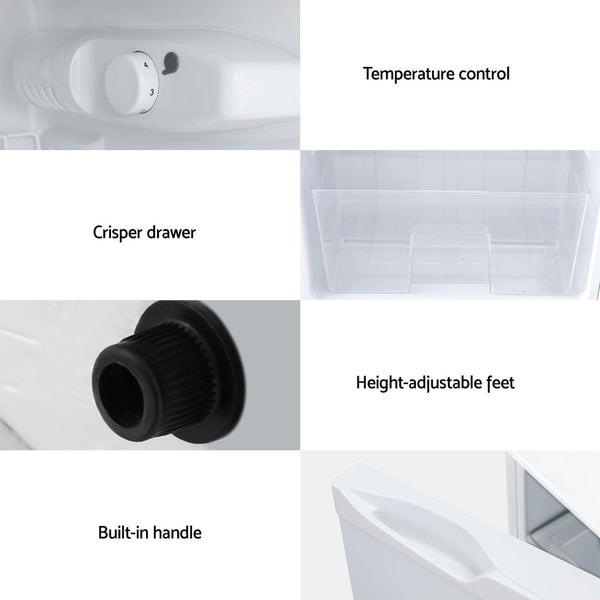 Devanti 80L Bar Fridge Mini Freezer Refrigerator White Mini Fridges