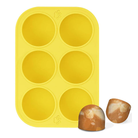 6 Cavity Dog Treat Moldscompatible With Woof & Power Chewer Pupsicle Silicone For Frozen Treats Reusable For Pupsicle Toy Ice Pop Molds