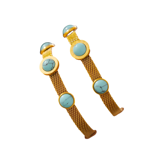 Turquoise Titanium Steel Bracelet Bracelets