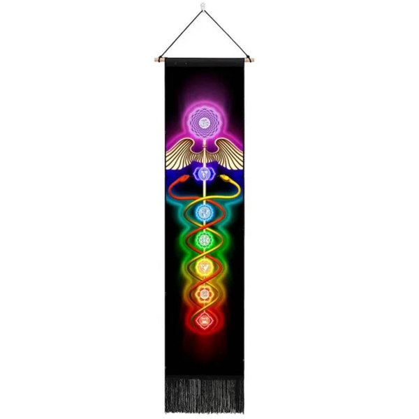 Seven Chakra Tapestry Hippie Mandala Chakras Wall Hanging Fabric Yoga Meditation For Spiritual Room Decor Tapestries