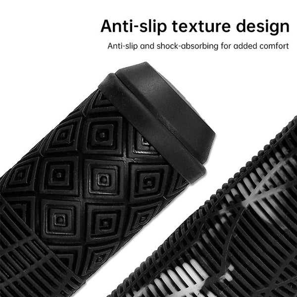 165Mm Bike Handlebar Grips (Soft Rubber) Bikes/Scooters/Mtb Colored Plugs Handlebar Grips Tape & Pads