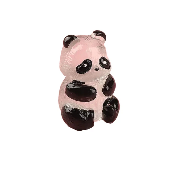 Glowing Panda Mini Figurines Miniature Micro Landscape Ornament In Dark Flower Potted Decor Sculptures & Figurines