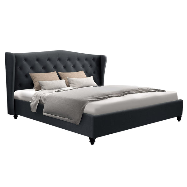 Artiss Bed Frame King Size Charcoal Pier King Bed Frames