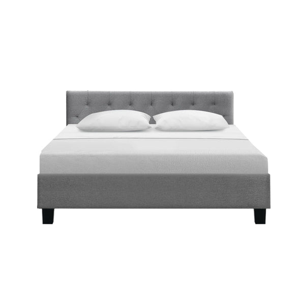 Artiss Bed Frame Queen Size Grey Vanke Queen Bed Frames