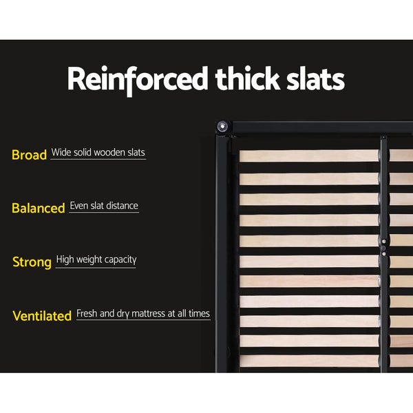 Artiss Bed Frame Queen Size With 4 Drawers Charcoal Mila Queen Bed Frames