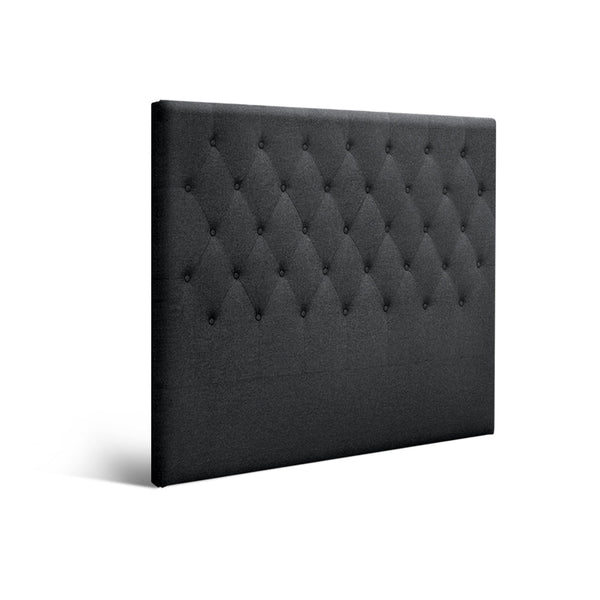 Artiss Bed Head Headboard Double Size Fabric Cappi Charcoal Double Bed Frames