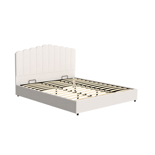 Artiss Bed Frame Double Size Boucle Fion Double Bed Frames