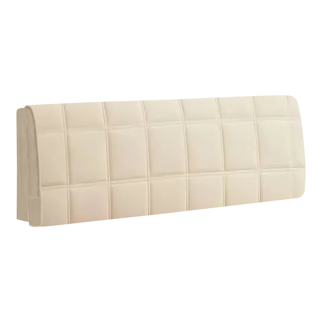 Beige Super Soft Quilted Velvet Bed Headboard Cover Dust Protector 160X70cm Headboards & Footboards