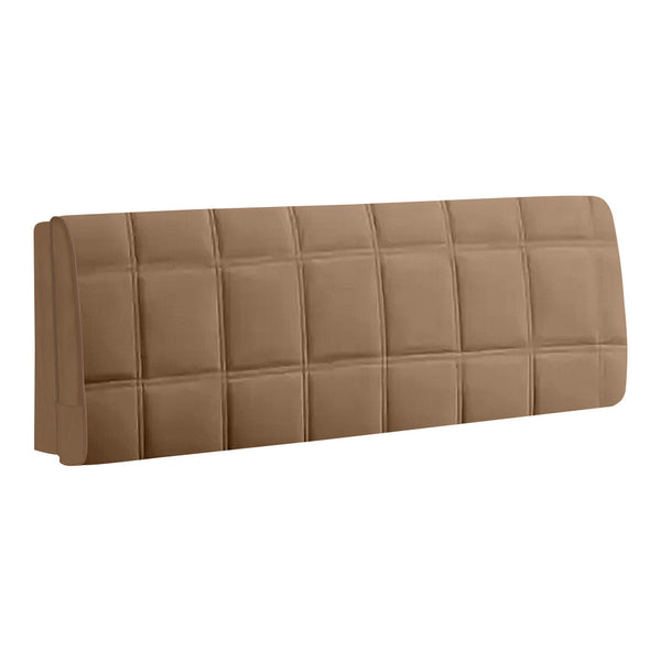 Headboard Cover Square Coffee Super Soft Smooth Quilted Velvet Bed Back Protector 100X70cm Headboards & Footboards