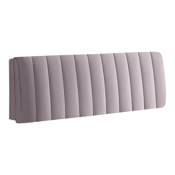 Headboard Cover Light Gray Short Plush Super Soft Smooth Quilted Velvet 100X70cm Headboards & Footboards