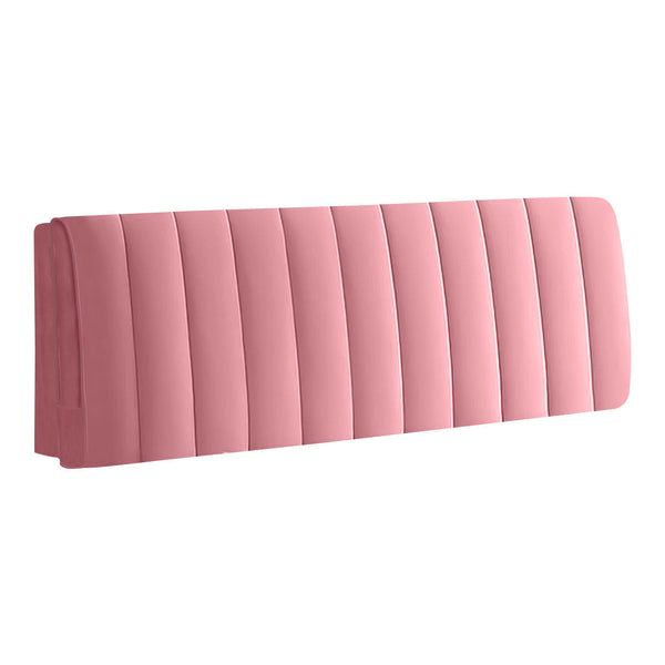 Pink Short Plush Super Soft Quilted Velvet Bed Headboard Cover 100X70cm Headboards & Footboards