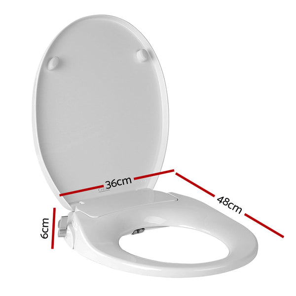 Cefito Non Electric Bidet Toilet Seat Cover Auto Water Spray Wash Knob Control Bidets