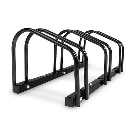 Weisshorn 3 Bike Stand Rack Bicycle Storage Floor Parking Holder Cycling Black Bicycle Stands & Storage