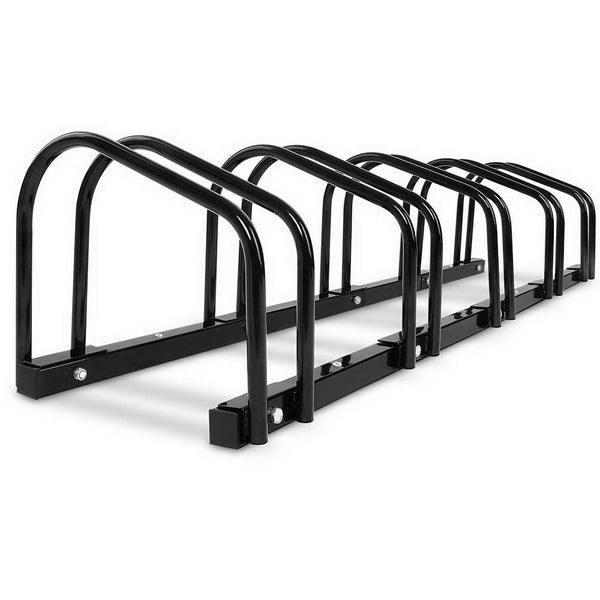 Weisshorn 5 Bike Stand Rack Black Steel Floor Parking Holder Bicycle Stands & Storage