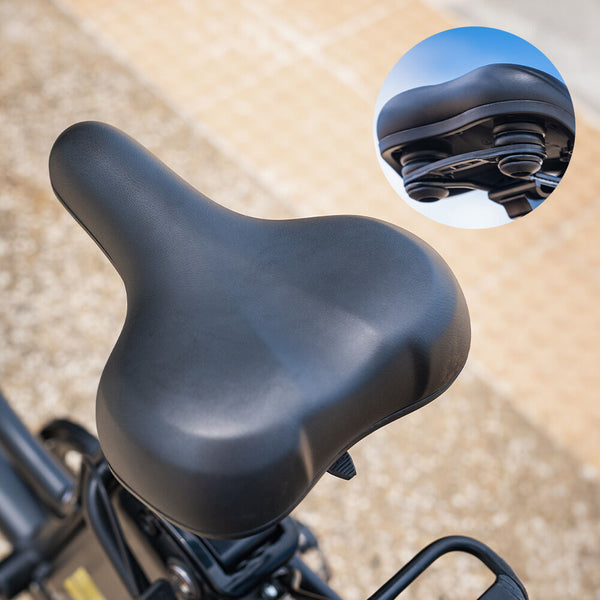 Valk Electric Fat Tyre Cruiser Bike Ebike With Throttle Matte Black Bicycles