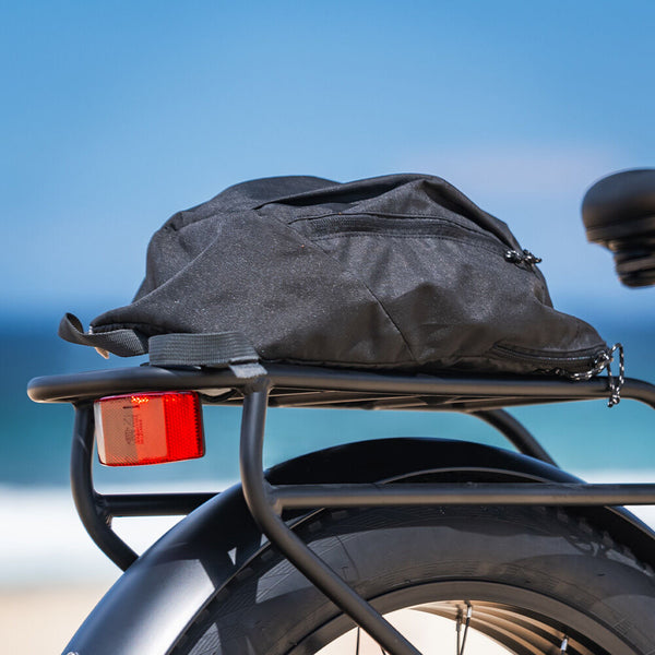 Valk Electric Fat Tyre Cruiser Bike Ebike With Throttle Matte Black Bicycles