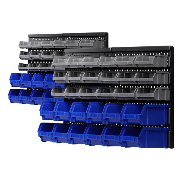 Giantz 60 Storage Bin Rack Wall Mounted Storage Bins & Baskets