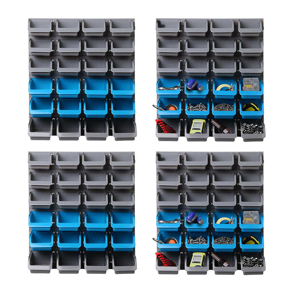 Giantz 96 Storage Bin Rack Wall Mounted Storage Bins & Baskets