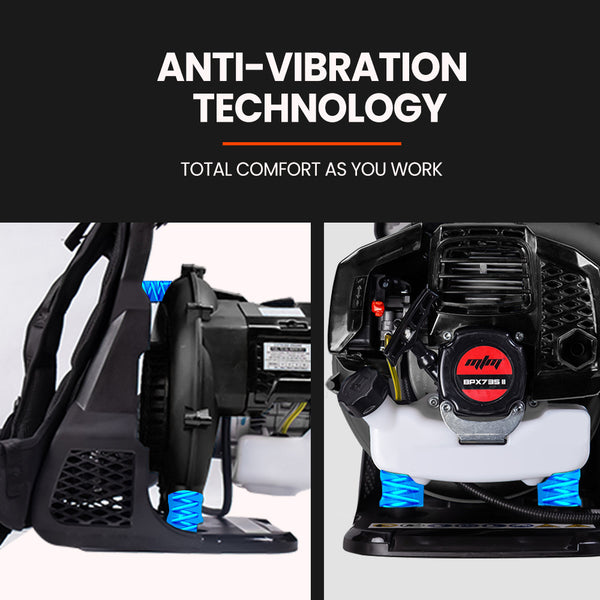 Mtm 65Cc Petrol Backpack Leaf Blower Commercial 2 Stroke Garden Yard Tool Leaf Blowers