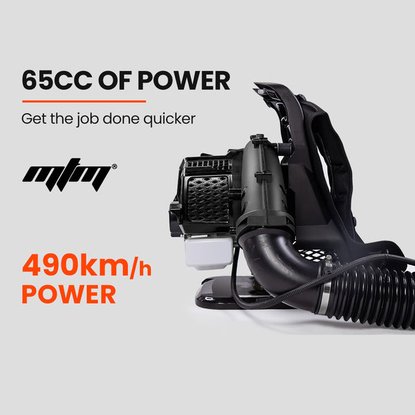 Mtm 65Cc Petrol Backpack Leaf Blower Commercial 2 Stroke Garden Yard Tool Leaf Blowers