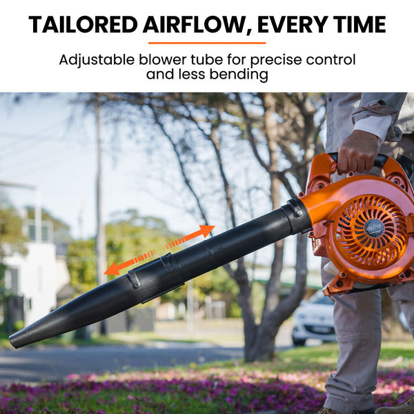 Mtm Petrol Leaf Blower 26Cc 2 Stroke Hand Garden Yard Outdoor Two Leaf Blowers