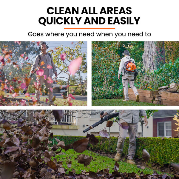 Mtm 30Cc Backpack Petrol Leaf Blower 2 Stroke Commercial Garden Yard Outdoor Leaf Blowers