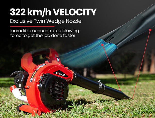 Baumr Ag Baumr Ag Cordless Leaf Blower Vacuum Petrol Hand Garden Lawn Held 2 Stroke Leaf Blowers