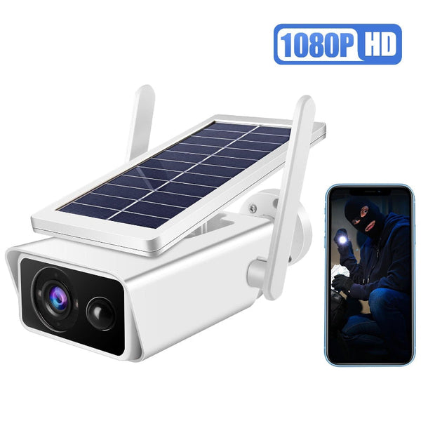 Solar Powered Wireless Security Camera With Motion Detection And Night Vision Security Cameras