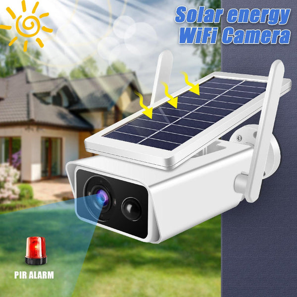 Solar Powered Wireless Security Camera With Motion Detection And Night Vision Security Cameras