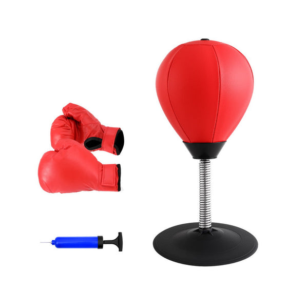 Everfit Desktop Punching Boxing Bag Stand Set With Pump Swivel Speed Balls Punching Bags