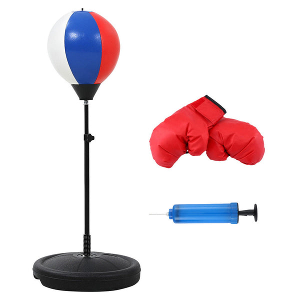 Everfit Kids Punching Bag Stand Set Adjustable 76 112Cm With Gloves & Pump Punching Bags