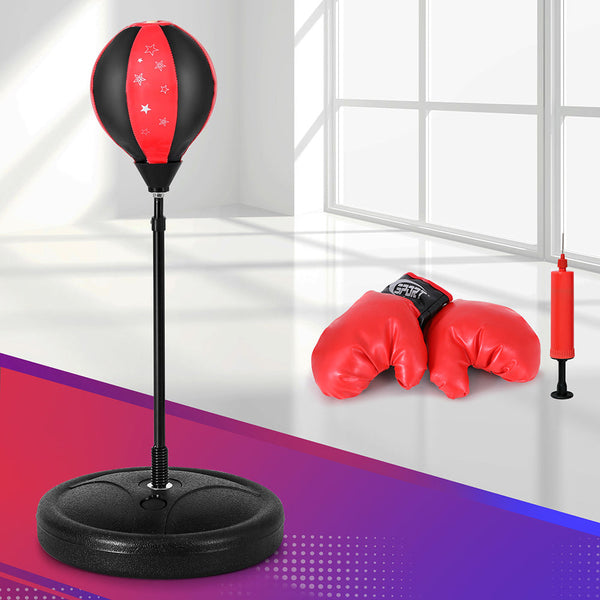 Everfit Punching Boxing Bag Stand Set Gloves With Pump Height Adjustable Punching Bags