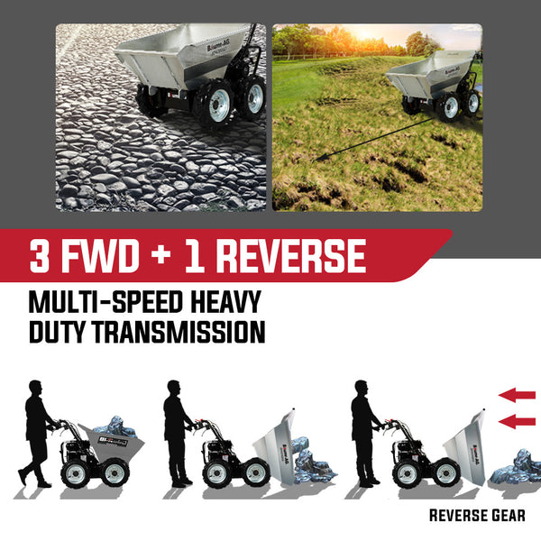 Baumr Ag Mini Dumper Power Wheel Barrow Tracked Motorised Petrol Powered Wheelbarrow Wheelbarrows Carts Wagons