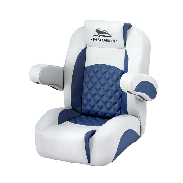 Seamanship Reclining Captain Boat Seat 90 155 Recline 19Cm Thick Cushion Boat Seats