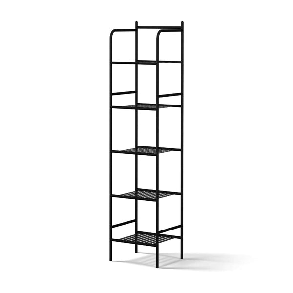 Artiss 5 Tier Floor Standing Corner Shower Caddy Black (Set Of 2) Bath Caddies & Trays
