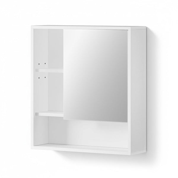 Cefito Bathroom Mirror Cabinet Mirrored Medicine Adjustable Shelf Wall Mounted 560Mm White Mirrors