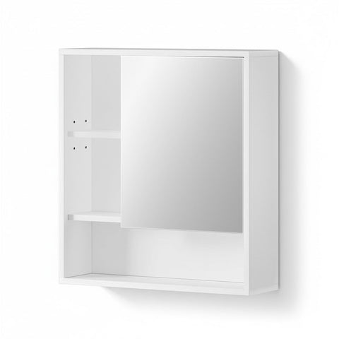 Cefito Bathroom Mirror Cabinet Mirrored Medicine Adjustable Shelf Wall Mounted 560Mm White Mirrors